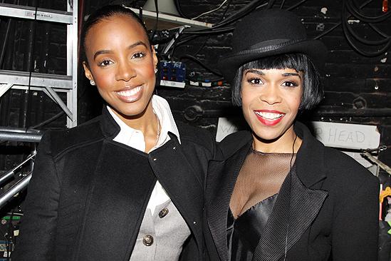 It’s Destiny! Kelly Rowland Visits Michelle Williams at Chicago