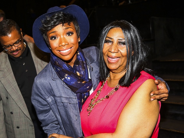 Photos! Aretha Franklin & T.D. Jakes Cheer on Brandy in Broadway’s Chicago