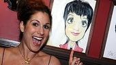 Stephanie J. Block at Sardi's - Stephanie J. Block (with Liza Minnelli portrait)