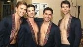Backstage at Broadway Bares 16 - Daniel Reichard - Dominic Nolfi - John Lloyd Young - J. Robert Spencer