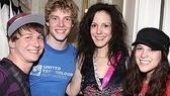 Mary- Louise Parker Visits Spring Awakening - Gerard Cononico - Alexandra Socha - Hunter Parrish - Mary-Louise Parker 