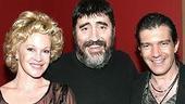 Stars Backstage at Fiddler on the Roof - Melanie Griffith - Alfred Molina - Antonio Banderas