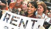 Rent Film Cast on Today Show - Rosario Dawson with fans