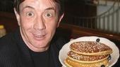 Photo Op - Martin Short Pancakes at Stage Deli - Martin Short (pancake in mouth)