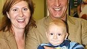 Photo Op - Nixon's Nixon opens off-Broadway - Robert LuPone - (wife) Virginia - (baby son)