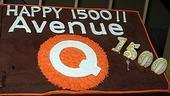 Photo Op - Avenue Q plays 1,500 performance - cake