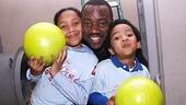 Photo Op - Second Stage Bowling benefit 2007 - Malik Yoba - 2 kids