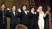 Photo Op - Final Performance of The Producers - cc - cast - Brad Musgrove - Lee Roy Reams - John Treacy Egan - Hunter Foster - Angie Schworer - Bill Nolte