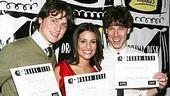 Photo Op - 2007 Drama Desk Nominee Reception - Jonathan Groff - Lea Michele - John Gallagher Jr.