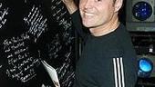 Photo Op - Donny Osmond & Ana Gasteyer at Mary Poppins - Donny Osmond (signs wall)