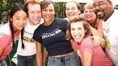 Photo Op - Broadway in Bryant Park 2007 - Greta Lee - Stanley Bahorek - Carly Hughes - Jered Gertner - Jennie Barber - James Monroe Inglehart - Jacqui Polk