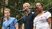 Photo Op - Broadway in Bryant Park 07-19-07 - Christopher J. Hnake - Josh Post - Crystal Monee Hall