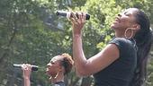 Photo Op - Broadway in Bryant Park 08-09-07 - Angela Robinson - Montego Glover - 2