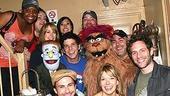Photo Op - It's Always Sunny in Philadelphia at Avenue Q - cast with Charlie Day - Mary Elizabeth Ellis - Glenn Howerton 