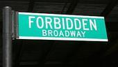 Photo Op - Chita Rivera at Forbidden Broadway - Street Sign