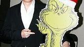 Photo Op - Grinch rehearsal 2007 - Patrick Page w/Grinch cut-out