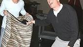 Photo Op - Grinch rehearsal 2007 - Rusty Ross - Patrick Page w/sack
