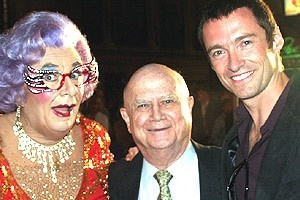 Royale/Plymouth Theatres Renaming - Dame Edna - Gerald Schoenfeld - Hugh Jackman