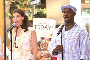 Rent Film Cast on Today Show - Idina Menzel - Taye Diggs