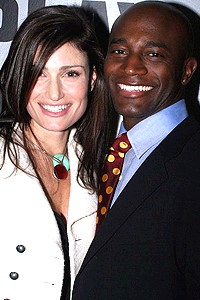A Soldier's Play opening - Idina Menzel - Taye Diggs