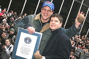 Spamalot First Anniversary Coconuts Event - Christopher Sieber - Michael McGrath