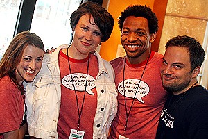 Photo Op - Broadway on Broadway fall 2006 - Kate Wetherhead - Lisa Howard - Derrick Baskin - Vadim Feichtner