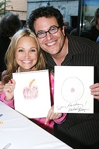Photo Op - 2007 Drama Desk Nominee Reception - Kristin Chenoweth - Michael Mayer (drawing)