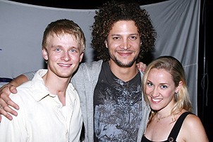 Photo Op - Justin Guarini Visits Anthony Fedorov at The Fantasticks - Anthony Fedorov - Justin Guarini - Betsy Morgan