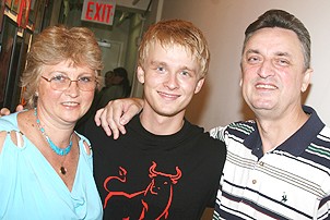 Photo Op - Justin Guarini Visits Anthony Fedorov at The Fantasticks - Anthony Fedorov - (parents) Nataliya - Vladimir