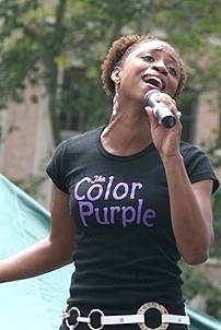 Photo Op - Broadway in Bryant Park 08-09-07 - Montego Glover