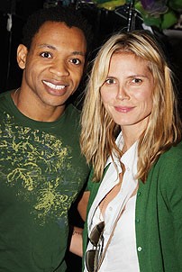 Heidi Klum at The Little Mermaid - Heidi Klum - Derrick Baskin