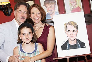 Boyd Gaines Caricature at Sardi's - Boyd Gaines - Kathleen McNenny - daughter Leslie