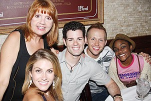 Cheyenne Jackson at Tony Di Napoli's - Kate Loprest - Annie Golden - Jacob ben Widmar - Mary THomas - Kenita Miller