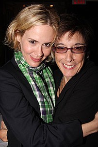 Cheyenne Jackson at Tony Di Napoli's - Sarah Paulson - Robyn Goodman 