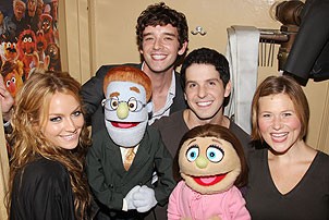Michael Urie at Avenue Q - Becki Newton - Michael Urie - Howie Michael Smith - Carey Anderson - Rod - Kate