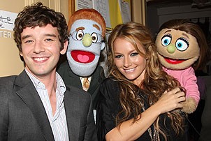 Michael Urie at Avenue Q - Michael Urie - Becki Newton - Rod - Kate