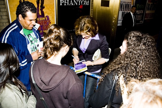 Next to Normal stage door – Alice Ripley signing