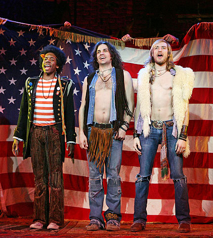 Hair - Show Photos - Tommar Wilson - Will Swenson - Bryce Ryness