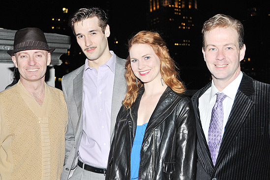 39 Steps Off Broadway opening - Jamie Jackson – John Behlmann – Kate MacCluggage – Cameron Folmar