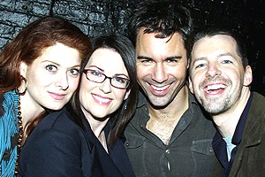 Will and Grace at Some Girls - Debra Messing - Megan Mullaly - Eric McCormack - Sean Hayes