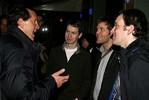 Photo Op - Steve Guttenberg at Gutenberg! The Musical! - Steve Guttenberg - David Turner - Ryan Karels - Jeremy Shamos