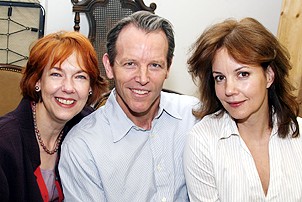 Photo Op - Old Acquaintance Cast Meets Media - Harriet Harris - Stephen Bogardus - Margaret Colin