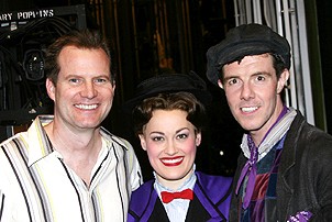 Photo Op - Jack Coleman at Mary Poppins - Jack Coleman - Ashley Brown - Gavin Lee