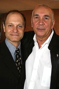 Photo Op - 2007 Tony Nominees reception - David Hyde Pierce - Frank Langella