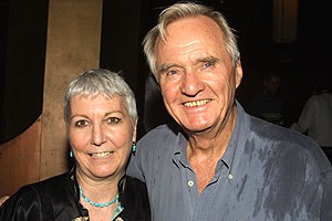 All Over Opening - John Carter (right) & wife Kendall