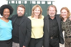 Benny & Bjorn at Mamma Mia Rehearsal - Harriett D. Foy - Björn Ulvaeus - Dee Hoty - Benny Andersson - Tamara Bernier