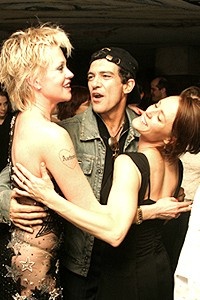 Antonio Banderas Nine Farewell Party - Melanie Griffith - Antonio Banderas - Mary Stuart Masterson