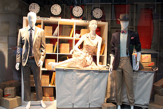 How to Succeed Stars at Lord & Taylor – window 3