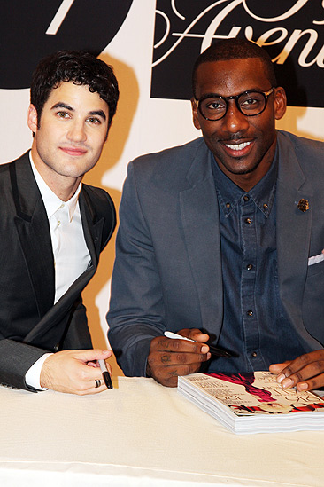 Fashion’s Night Out — Darren Criss — Amare Stoudemire