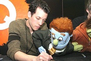 Ave Q CD signing - John Tartaglia - Rod